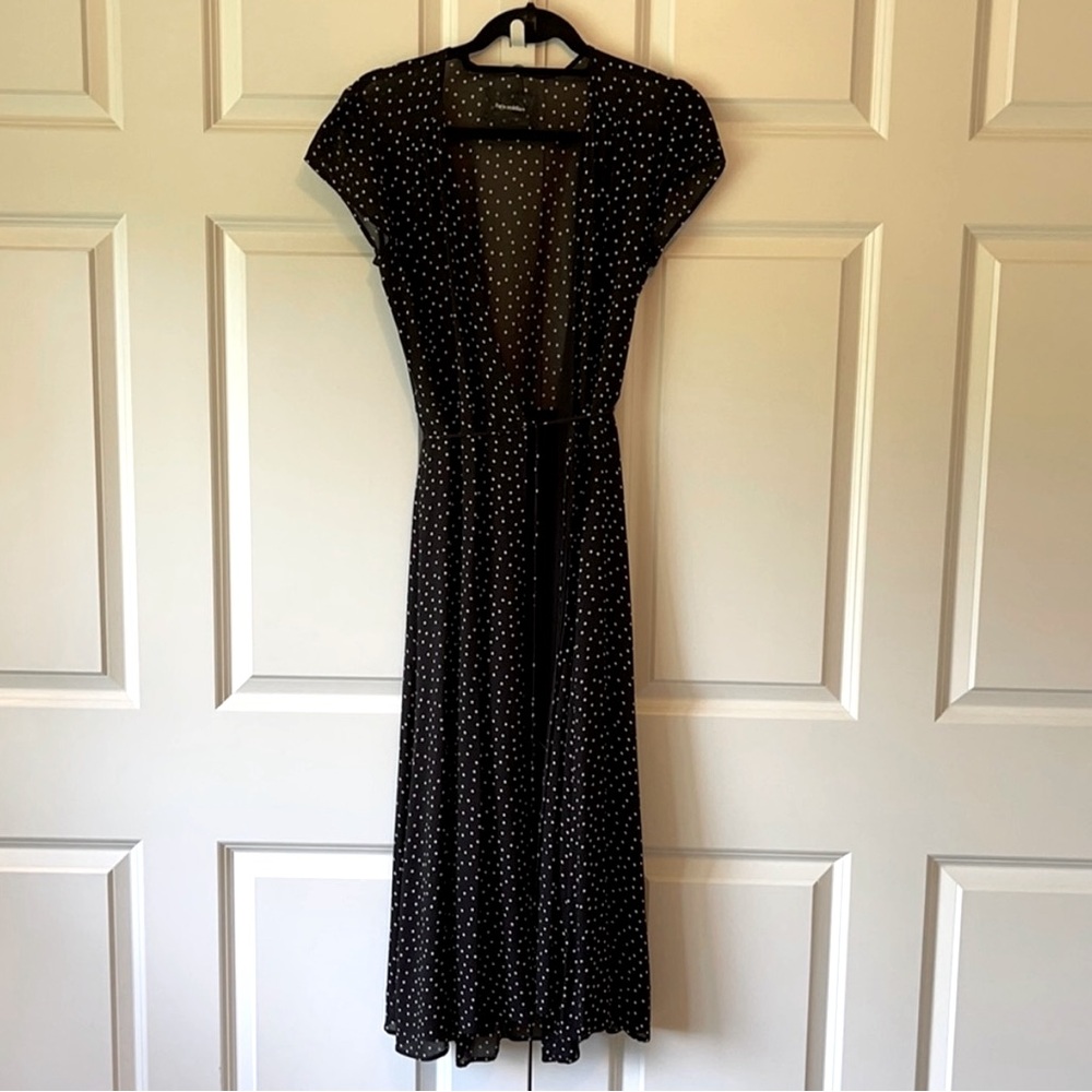 Reformation Polka Dot Wrap Dress